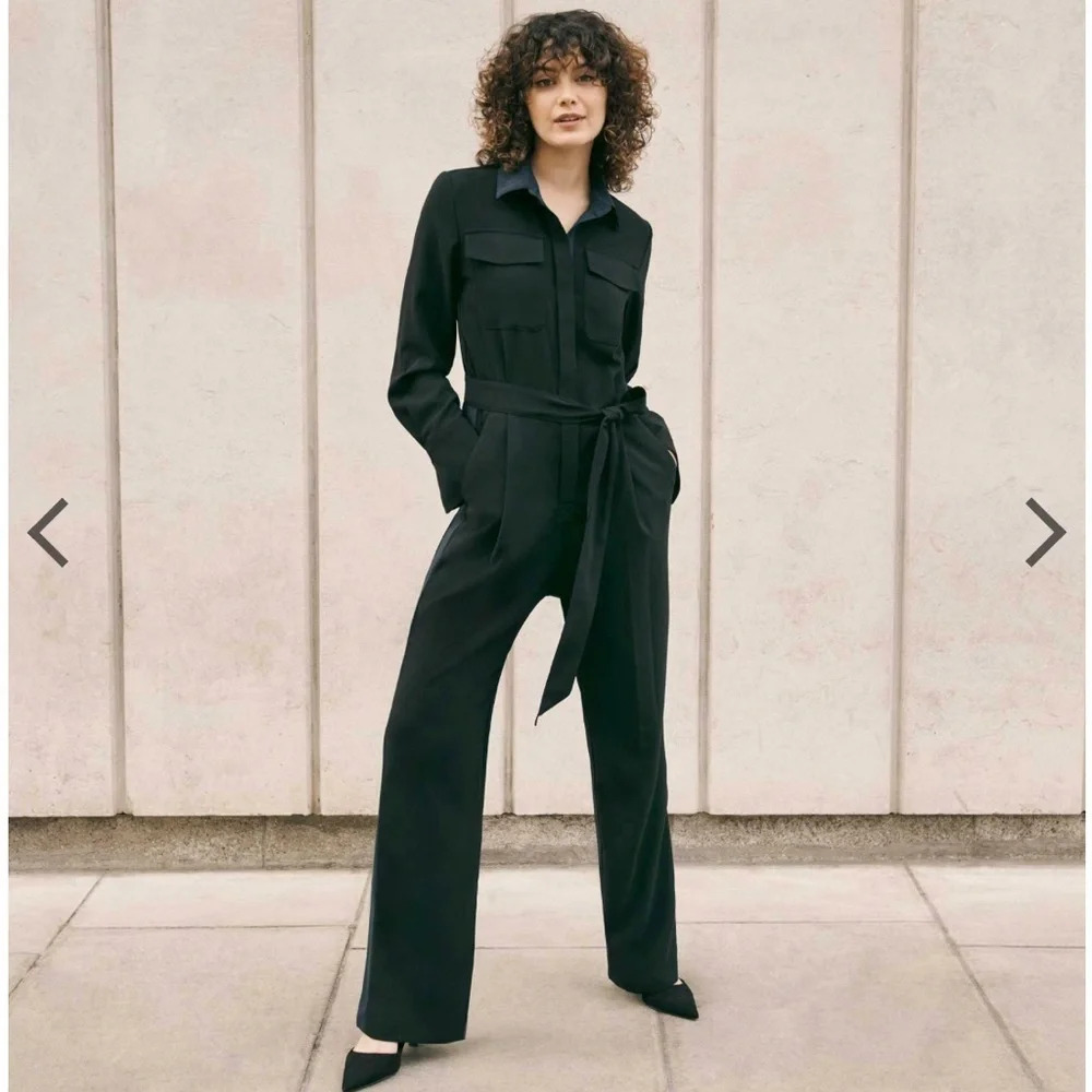 NWT DAI Stripe Right Utility Jumpsuit